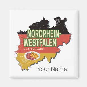 Noordrijn-Westfalen Duitsland Retro NRW Souvenir Magneet