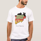 Noordrijn-Westfalen Duitsland Retro NRW Souvenir T-shirt (Voorkant)