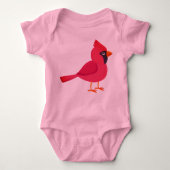 Noordroze kardinaal romper (Voorkant)