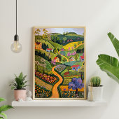 Noords Abstract Geometrisch Poster (Mat) 19x19