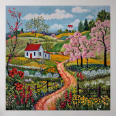 Noords Abstract Geometrisch Poster (steen) (Voorkant)