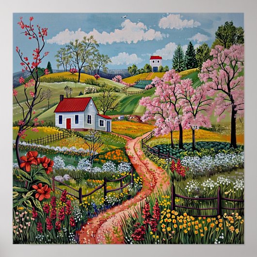 Noords Abstract Geometrisch Poster (steen) (Voorkant)