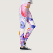 Noords Beer in aquarel Leggings (Rechts)