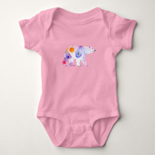 Noords Beer in aquarel Romper