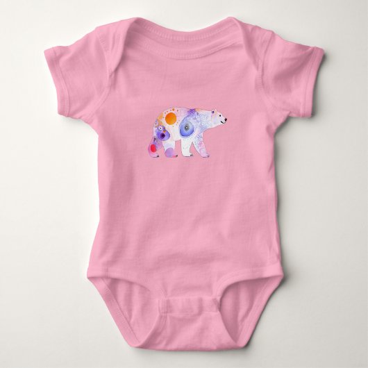 Noords Beer in aquarel Romper (Voorkant)