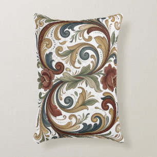 Noords erfgoed Rosemaling Design accentkussen Accent Kussen