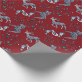 Noords kerstklooster cadeaupapier (Hoek)