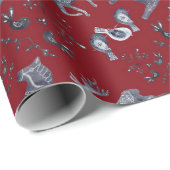 Noords kerstklooster cadeaupapier (Rol Hoek)