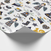 Noords kerstpapier cadeaupapier (Hoek)