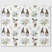 Noords kerstpatroonpapier cadeaupapier (Vlak)
