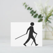 noords lopend pictogram briefkaart (Staand voorkant)