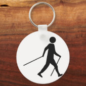 noords lopend pictogram sleutelhanger (Voorkant)