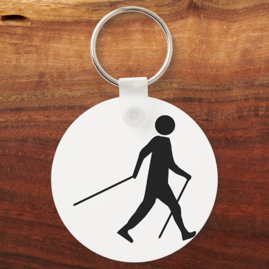 noords lopend pictogram sleutelhanger (Voorkant)