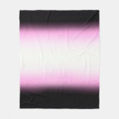 Noords Roze Zwart|Roze|Wit Fleece Deken (Voorkant)