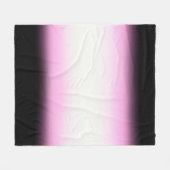 Noords Roze Zwart|Roze|Wit Fleece Deken (Voorkant (Horizontaal))