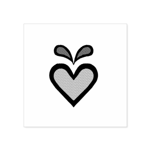 Noords/Scandinavisch Volkshart, Hartstempel Rubberstempel (Afrduk)