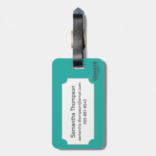 noords symbool: Wielkruis Bagagelabel (Achterkant verticaal)