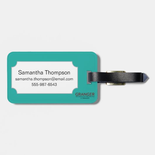 noords symbool: Wielkruis Bagagelabel (Achterkant horizontaal)