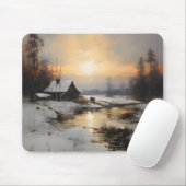 Noords winterlandschap muismat (Met muis)