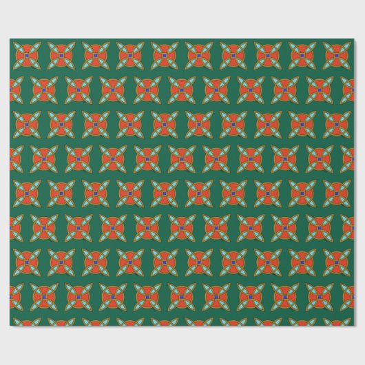 Noordse bescherming tegen hekserij of heksenknoop cadeaupapier (Vlak)