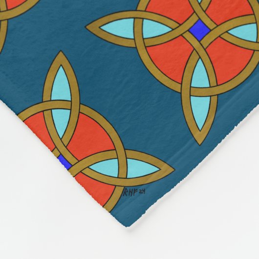 Noordse bescherming tegen hekserij of heksenknoop fleece deken (Hoek)