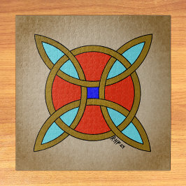 Noordse bescherming tegen hekserij of heksenknoop legpuzzel