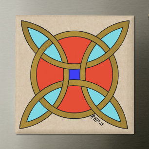 Noordse bescherming tegen hekserij of heksenknoop magneet