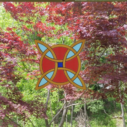 Noordse bescherming tegen hekserij of heksenknoop raamsticker