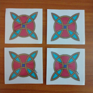 Noordse bescherming tegen hekserij of heksenknoop raamsticker