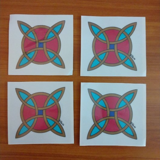 Noordse bescherming tegen hekserij of heksenknoop raamsticker