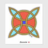 Noordse bescherming tegen hekserij of heksenknoop sticker (Vel)