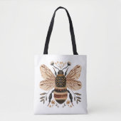 Noordse Bij Boodschappentas Tote Bag (Voorkant)