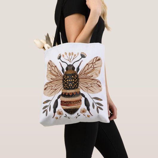 Noordse Bij Boodschappentas Tote Bag (Dichtbij)
