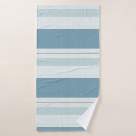 Noordse Blauwe Horizon Streep Bad Handdoek