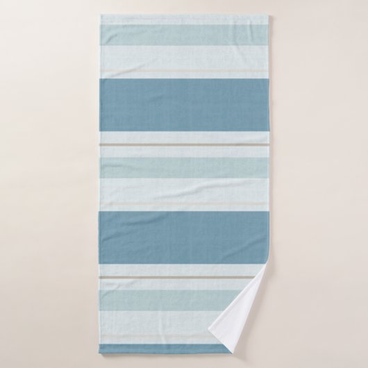 Noordse Blauwe Horizon Streep Bad Handdoek (Badhanddoek)