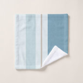 Noordse Blauwe Horizon Streep Bad Handdoek (Wasdoekje)