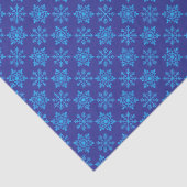 Noordse Blauwe Sneeuwvlok (Glitter Effect) op Lapi Tissuepapier (Detail)