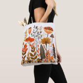 Noordse Bloemen Tote Tas (Dichtbij)