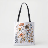 Noordse Bloemen Tote Tas (Voorkant)