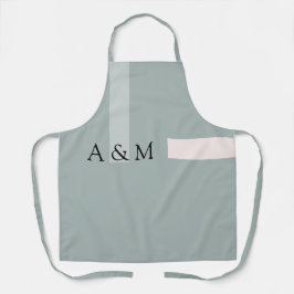 Noordse Boerenkool Groen Blush Roze Design Schort