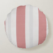 Noordse Cottage Strepen – Blush & Mist Rond Kussen (Achterkant)