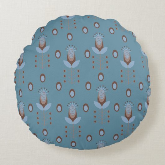 noordse distel rond kussen (Voorkant)