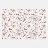 Noordse Eenvoudige Minimalistische Town Forest Fox Inpakpapier Vel (Voorkant 3)