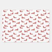 Noordse Eenvoudige Minimalistische Town Forest Fox Inpakpapier Vel (Voorkant)