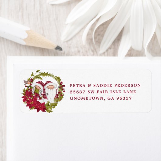noordse gnoom | Kerstkrans Etiket (Insitu)