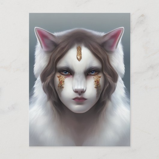 Noordse godin briefkaart (Voorkant)