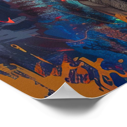 Noordse Godin Freyja, Koningin van Valkyries, Blon Poster (Hoek)