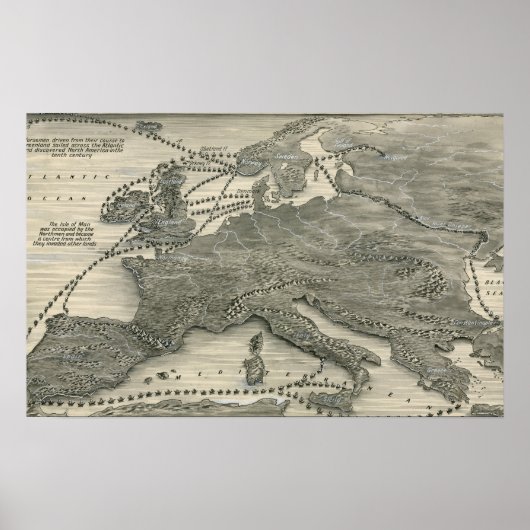 Noordse invasies poster (Voorkant)