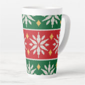 Noordse Kerst Brei Latte Mok (Rechterhoek)
