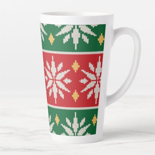 Noordse Kerst Brei Latte Mok (Rechts)